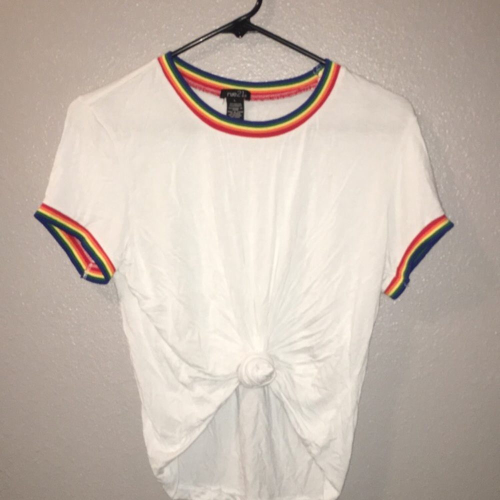 rue 21 rainbow tee